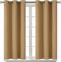 BGment Blackout Curtains - Grommet Thermal Insulated Room Darkening Bedroom and Living Room Curtains, Set of 2 Curtain Panels (38 x 54 Inch, Khaki)