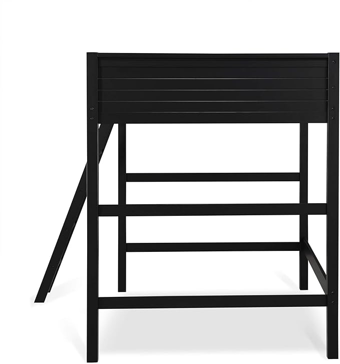 DHP Denver Full Size Loft, Black bed