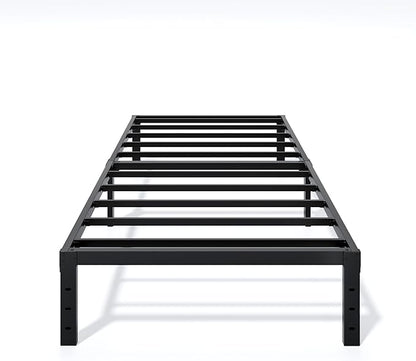 Metal Bed Frame Twin Size - 12 Inch Heavy-Duty Twin Platform Bed Frame No Box Spring Needed, Easy Assembly, Noise-Free, Sturdy Mattress Foundation, Underbed Storage Space