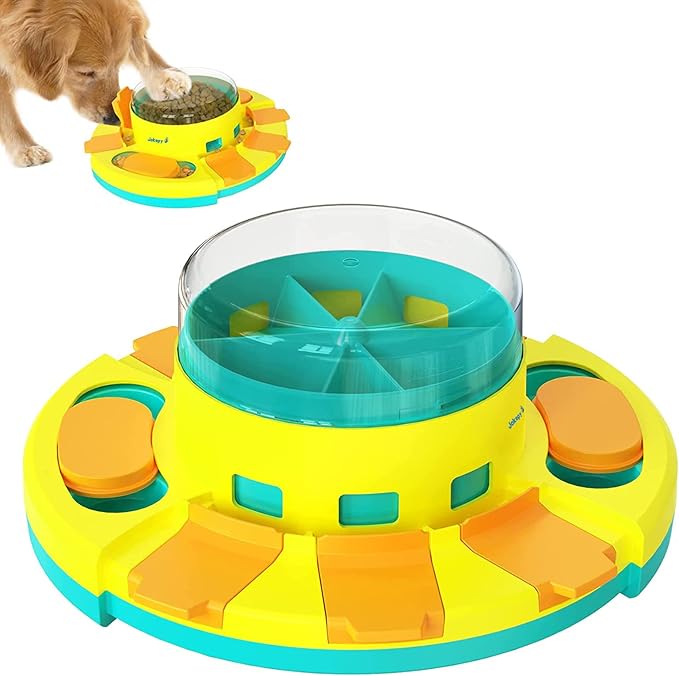 Dog Puzzle Toys for Dog Boredom and Mentally Stimulating, Interactive Slow Food Feeder Dispenser, Professional Level 2 in 1 for Large/Medium/Small Dog-Mewly Pet