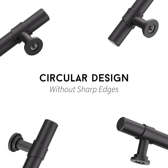 goldenwarm Black Cabinet Handles 25 Pack Black Drawer Pulls - LST18BK128 Kitchen Hardware for Cabinet Vintage Kitchen Hardware Handles Dresser