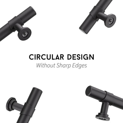 goldenwarm Black Cabinet Handles 25 Pack Black Drawer Pulls - LST18BK128 Kitchen Hardware for Cabinet Vintage Kitchen Hardware Handles Dresser