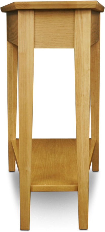 Leick Home 10074-DS Recliner Wedge Side Table with Shelf, Desert Sand