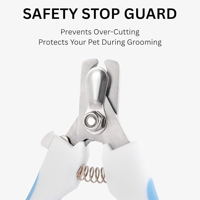 AIXINPET Dog & Cat Nail Clippers and Trimmers - with Free Nail File, Protective Guard to Avoid Over Cutting, Extra Sharp Blade - Suitable for Small to Large Dogs & Cats, Birds and Rabbits (Small)-Mewly Pet