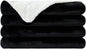 NANPIPER Sherpa Blanket King Fleece Bed Blankets Soft and Warm Fuzzy Microfiber,Black 90"x108"