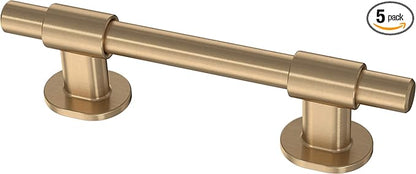 Franklin Brass Adjusta-Pull (5-Pack) Adjustable Drawer Pulls | Fits 1-3/8 to 4 Inch Hole Centers | Champagne Bronze Cabinet Handles| Francisco P44364-CZ-B