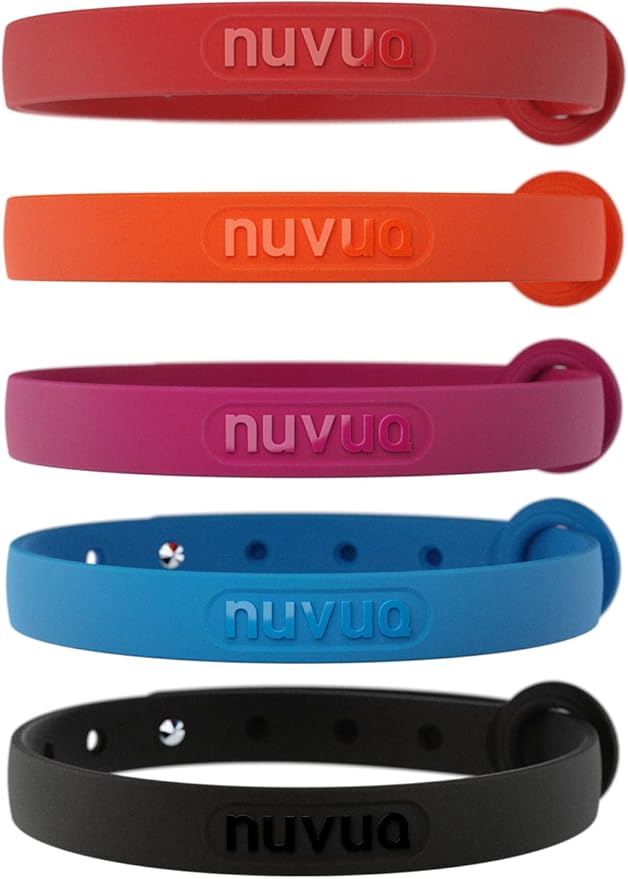 5 Pack Breakaway Cat Collar - Soft, Comfortable, and Lightweight Safety Buckle Collar with ID Tag Ring for Outdoor Cats and Kittens by Nuvuq (6 ⅞" to 10 ¼", Red, Orange, Pink, Blue and Black)-Mewly Pet