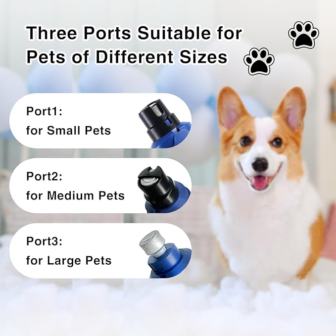 Dog Nail Grinder Quiet: Silent Grind Pro Dog Nail Trimmers - Cat Nail Clippers for Indoor Cats - Dog Nail Trimmers for Large Medium Small Dogs and Cats-Mewly Pet