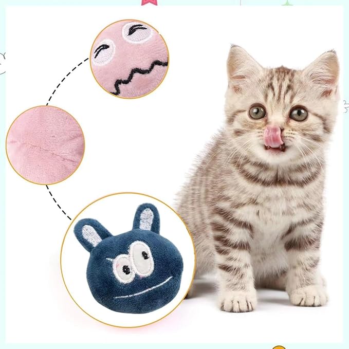 Catnip Toy for Play and Chewing, Assorted Colors (6 Pack)-Mewly Pet