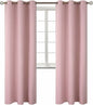 BGment Room Darkening Curtains 84 Inches Long - Grommet Thermal Insulated Drapes Window Treatment Curtains for Bedroom, 2 Panels, 42 x 84 Inch, Baby Pink