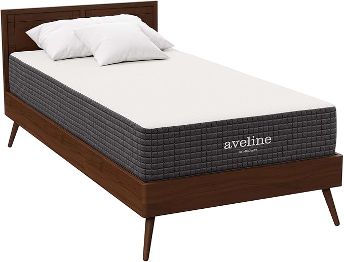 Modway Aveline Gel Infused Memory Mattress with CertiPUR-US Certified Foam, Twin, White