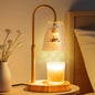 Candle Warming Lamp with Timer : Adjustable Light Level Adjustable Height Flameless Safety Candle Lamps - Jar Candles Home Decoration White