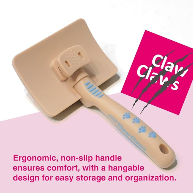 Pet Slicker Brush for Large Dogs, Plastic Handle, Gently Remove Tangled and Mats Hair, Pet Grooming Brush Tool, Sheepskin Wool Carders (5" Pad Quick Cleaning)-Mewly Pet