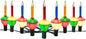 Brightown Christmas Bubble String Lights - 9 Traditional Multicolor Bubble Lights UL Listed for Holiday Christmas Celebrations Lighting, Bubble Light for Tree, Green Wire