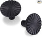 20 Pack Kitchen Cabinet Knobs Round Sunflower Dresser Knob Modern Drawer Hardware Cupboard Handles Furniture Knob for Bathroom Single Hole Knobs for Wardrobe Matte Black TYH-MB-K20
