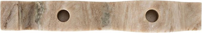 Bloomingville Marble Wave Double Taper Candle Holder, Beige