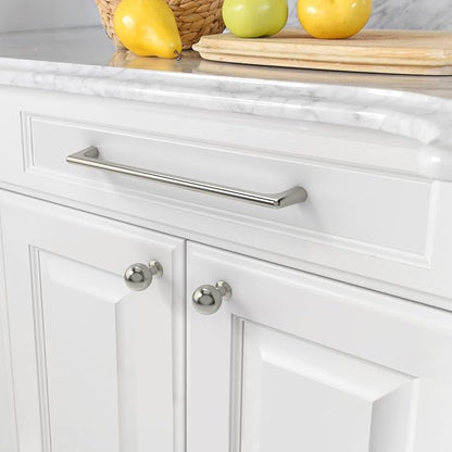 Amerdeco 10 Pack Brushed Satin Nickel Cabinet Pulls 7.5 Inch(192MM) Hole Centers Kitchen Cabinet Handles Hardware Kitchen Handles for Cabinets Cupboard Handles Drawer Pulls ZH0041