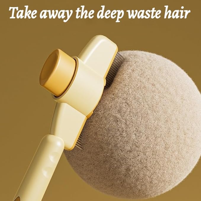 2 Pcs Brush for Cats, brush Cat Comb, Avatore brushs-Removes Fur & Relieves Pain, Upgrade Dog and Cat Hair Removal with Release Button, Multi-function Grooming Brushs for Short&Long Cats-Mewly Pet