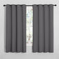 NICETOWN Grey Blackout Curtain Panels for Bedroom, Thermal Insulated Grommet Top Blackout Draperies and Drapes for Basement (2 Panels, W55 x L68-inch, Grey)