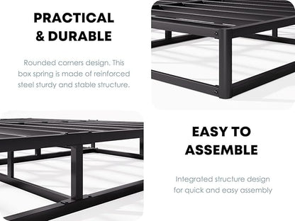 King Box Spring, 5 Inch Low Profile Boxspring for King Bed Strong Metal Frame Mattress Foundation, Quiet Noise-Free,Easy Assembly, 3000lbs Max Weight Capacity