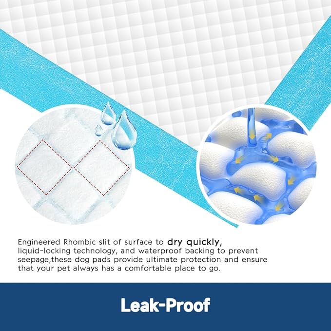 50 Count 28” x 34” XL Disposable Dog Pee Pads, Super Absorbent Leakproof Quick Drying Puppy Pee Pads for Dogs, Extra Large Disposable Dog Training Pads-Mewly Pet