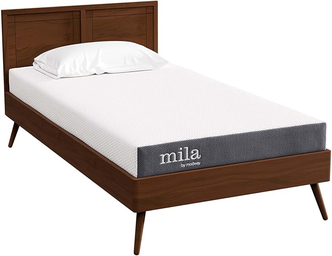 Modway Mila 6” Twin XL Mattress - Firm 6 Inch Twin XL Mattress - 10-Year Warranty White