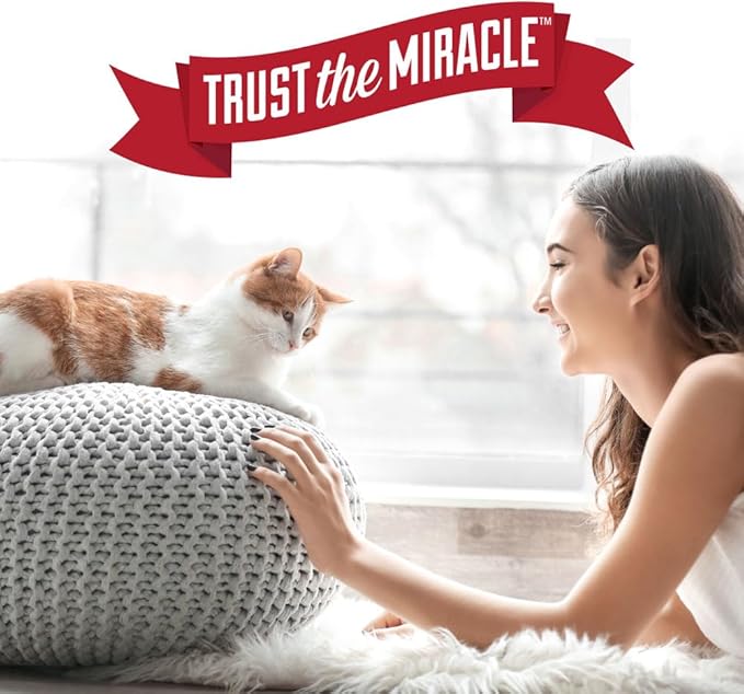 Nature’s Miracle® Advanced Stain & Odor Eliminator, 128 fl oz, Fresh Scent, Severe Mess Enzymatic Formula for Tough Pet Messes-Mewly Pet