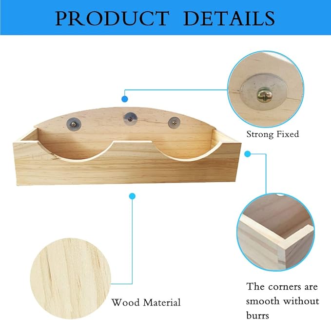 Hamiledyi Rabbit Hay Feeder, Bunny Hay Feeder Rack,Bunny Food Manger Wooden Hay Manger Rack Rabbit Hay Holder Feeders Grass Holder for Guinea Pig Chinchilla Hamster-Mewly Pet