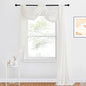 NICETOWN Decorative Scarf Valance for Window - Voile Sheer Bed Canopy Curtain Scarf Valance for Living Room/Bedroom/Ceremony (Light Beige, 1 Panel, W60 x L216)