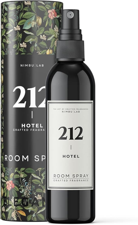 Room Spray for Home 212 Hotel - Air Freshener for Home - Linen Spray for Bedding, Pillow Spray - Floral and Marine (Sea Salt and Orchid) - Room Freshener. Long Lasting - 8oz/237ml by Nimbu Lab