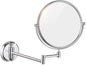 Wall Mounted Makeup Mirror, 3X Wall Mounted Magnifying Mirror Adjustable Height Double-Sided Mirrors for Bathroom Vanity,8 Inch Extendable Bathroom Mirror for Shaving 8 inches