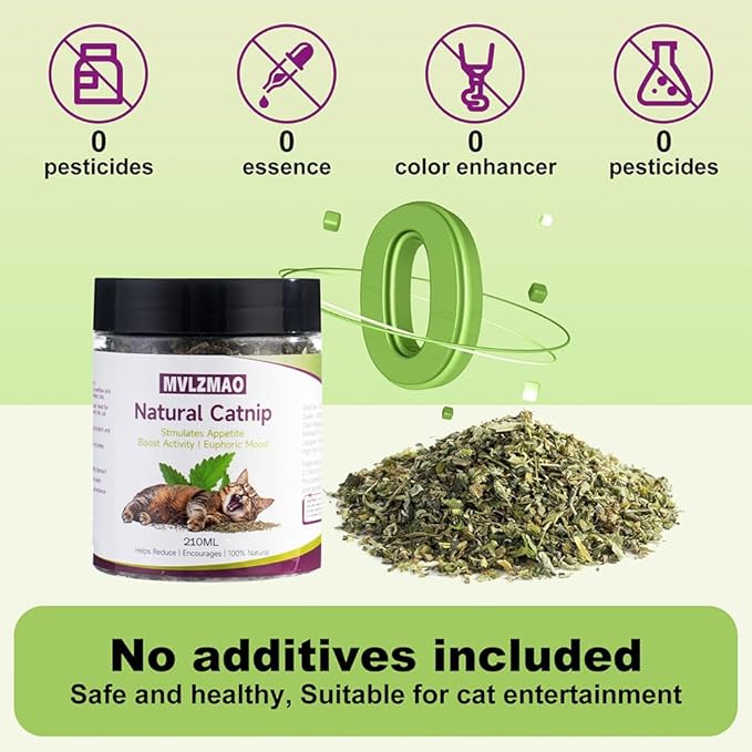 210ML Organic 100% Natural Catnip Cattle Grass Mint Taste Funny Cat Toy New Cat Toy Interactive Cat Toys Pet Supplies-Mewly Pet