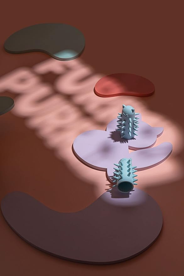 Furr&Purr Cat Brush, Scratcher, and Massager - Indoor Cat Calming Care with Face Scratcher, Finger Brush (3-Pack, Made in USA)-Mewly Pet