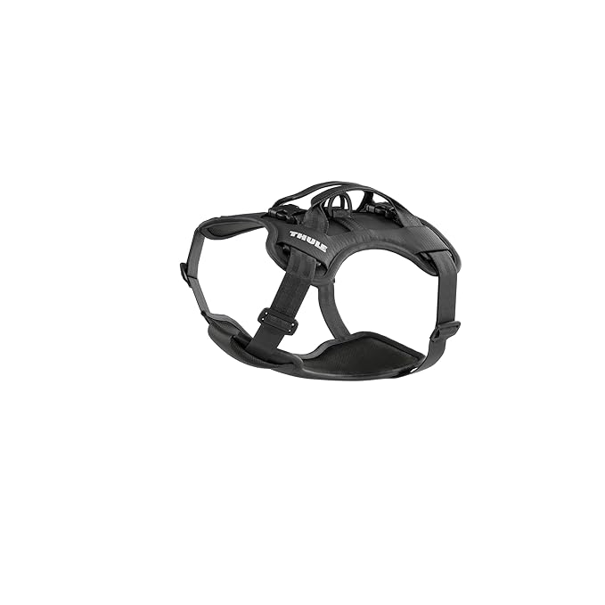 Thule Cappy Dog Harness S - Crash-Tested for Safety - Seatbelt passthrough - Adjustable & Easy to Clean - Padded Breathable mesh Panels - Leash Loop - Step-in Design-Mewly Pet