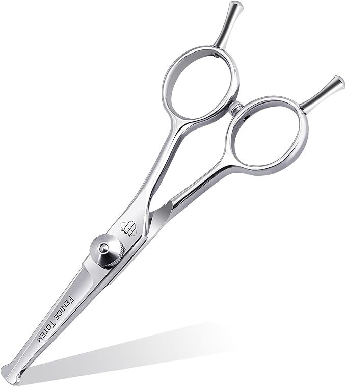 Dog Grooming Scissors: 4.75" Pet Straight Shears Made Of Advanced Stainless Steel Alloy for Trimming Dogs Cats and Other Pets Face and Paws-Mewly Pet