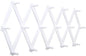 SKOLOO Accordion Wall Hanger with 16 Hooks, Modern Expandable Coat Rack Hat Rack for Wall, Solid Wooden, White