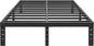 ALDRICH 10 Inch Metal Bed Frame Queen Size - Double Black Basic Steel Slats Platform, Easy Assembly Heavy Duty Noise Free Bedframes, No Box Spring Needed