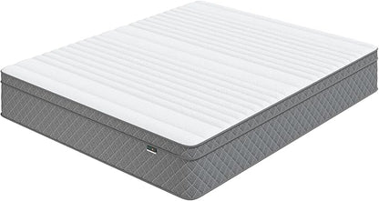 PurrJoys Full Mattress, 12 Inch Hybrid Double Mattress with Cooling Gel Memory Foam and Pocket Springs, CertiPUR-US Certified, Medium Firm