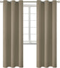 BGment Room Darkening Curtains 84 Inches Long - Grommet Thermal Insulated Drapes Window Treatment Curtains for Bedroom, 2 Panels, 42 x 84 Inch, Cocoa