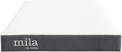 Modway Mila 6” Narrow Twin Mattress - Firm 6 Inch- 10-Year Warranty