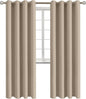 BGment Blackout Curtains - Grommet Thermal Insulated Room Darkening Bedroom and Living Room Curtains, Set of 2 Panels (52 x 84 Inch, Sand)