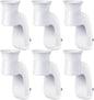 6 Pack Wall Fragrance Plug in Compatible with Bath and Body Works WallFlower Fragrances, ETL Certified, Rotatable, Precise Scent Control Fragrance Diffuser Plug for Home, Office (White)