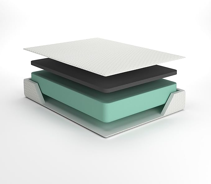 Signature Design by Ashley Queen Size Cool Max 12 Inch Medium Plush Cooling Gel Infused Memory Foam Mattress for Pressure Relief, Fiberglass Free, Mattress in A Box