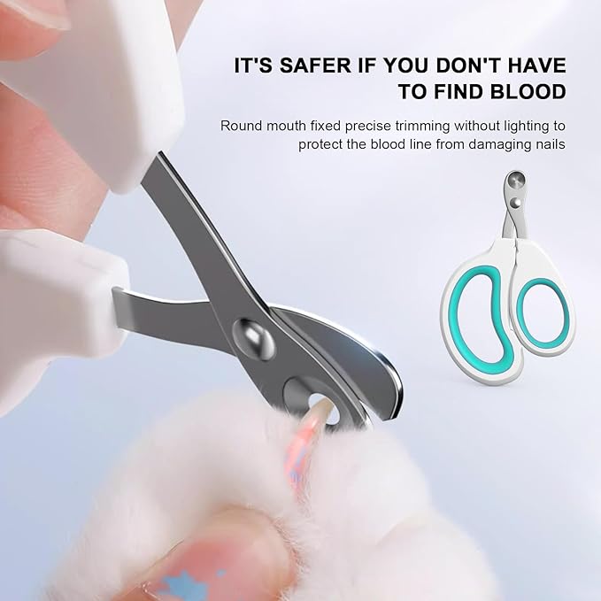 Cat Specific Nail Clipper, Avoiding Excessive Cutting, Suitable for Beginners. It Can Also be Used for Small Animals Such as Birds, Hamsters, Rabbits, Hedgehogs, Ferrets, Guinea Pigs, Etc.-Mewly Pet