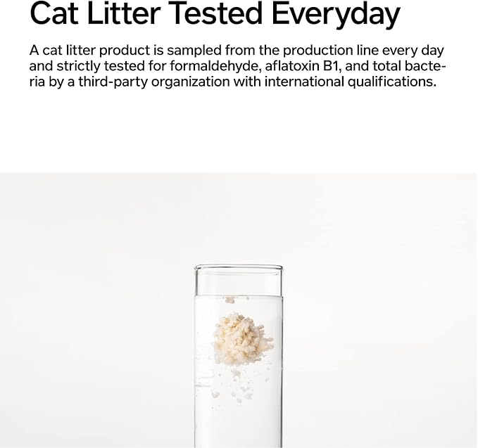 pidan Tofu Cat Litter Clumping,Flushable,Ultra Absorbent and Fast Drying, 100% Natural Ingredients Litter,Solubility in Water,Really Dust-Free,Less Scattering (5.3lb×1bag)-Mewly Pet