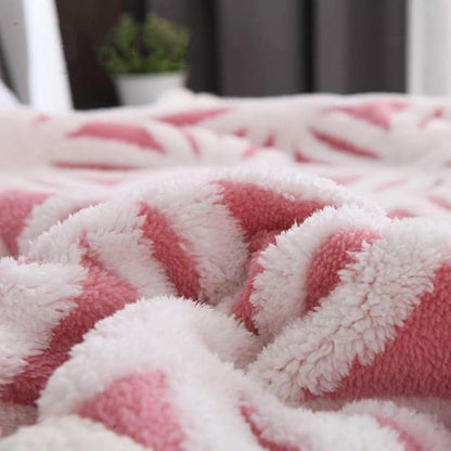 LOMAO Sherpa Fleece Blanket Fuzzy Soft Throw Blanket Dual Sided Blanket for Couch Sofa Bed (Pink, 90''x90'')