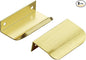 Ravinte Hardware 8 Pack Gold Cabinet Handles, 3 Inch (76mm) Finger Edge Pulls, 2 Inch Hole Center, Finger Pulls for Cabinets