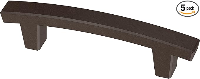 Franklin Brass Pierce (5-Pack) Cabinet Handles 3' Hole Center Deep Bronze Kitchen Drawer Pulls Dresser, Furniture Hardware P29519K-324-B