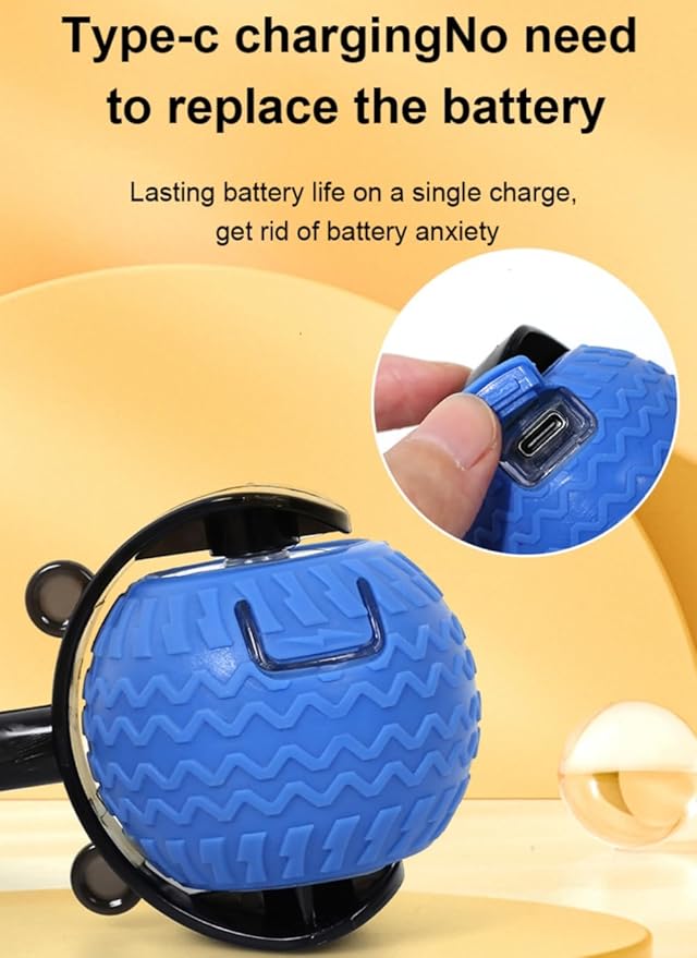 Interactive Cat Ball Cat Toys with 3 Model Smart Pet Toy Balls Rolling Ball with Tail for Bored Indoor Cats (Blue)-Mewly Pet