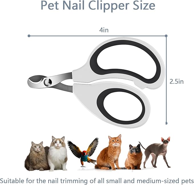Cats & Dogs Pets Nail Clippers & Trimmers Rabbit Nail Clippers cat Nail Clippers for Indoor Cats cat Claw Clippers with Safety Guard Professional Grooming Tool for Cat Kitten-Mewly Pet